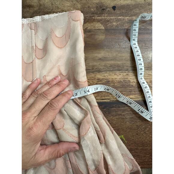 Alice + Olivia Pale Pink Saydee Sweetheart Neckline Mini Dress Size - Picture 11 of 13